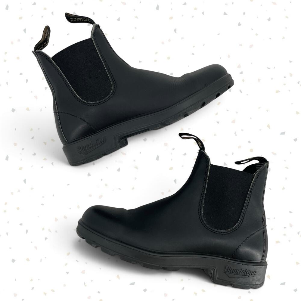 Blundstone Black Leather Chelsea Boots Gorpcore Outdoors Workwear Size AU4 | US7
